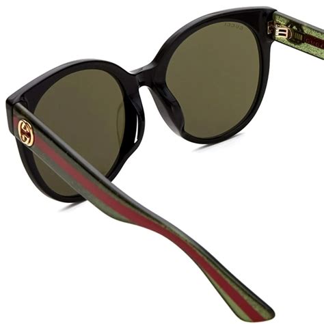 gucci black gg0035s round sunglasses|Gucci gradient sunglasses.